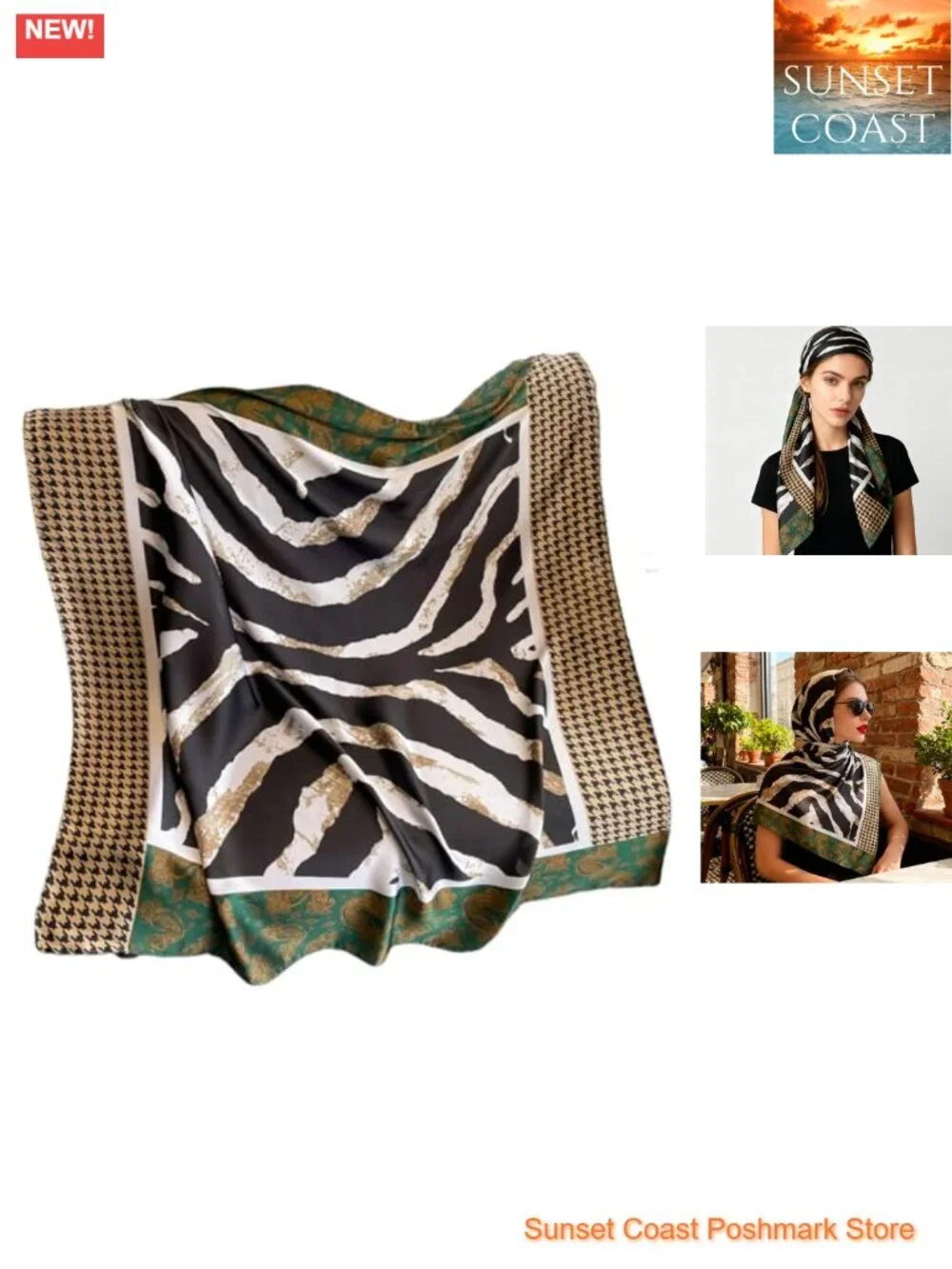 43 Inch Extra Large Square Silk Feeling Scarf Shawl Wrap Hair Sleeping Headscarf